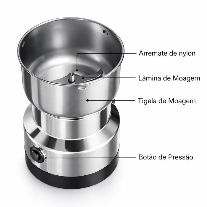 Moedor e Triturador Elétrico de Grãos - Produto Original - (Postamos em 24h)