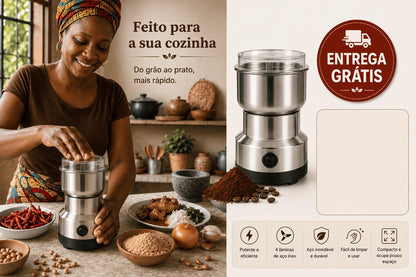 Moedor e Triturador Elétrico de Grãos - Produto Original - (Postamos em 24h)