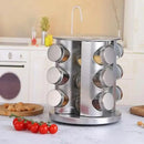 GiroLux 360™ – Organizador de Temperos em Inox com 12 Potes