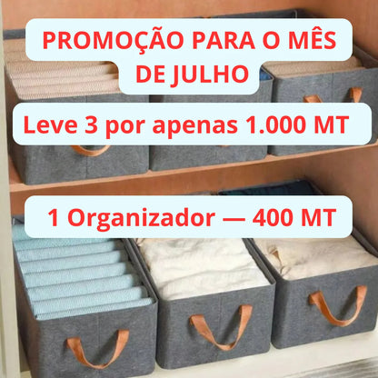 Organizador de Roupas Dobrável - Promoção para o mês de Julho